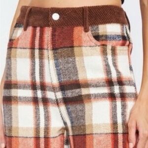 Emory Park Wide Leg Plaid Pants. Size Medium but see measurements